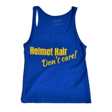 Load image into Gallery viewer, Helmet Hair Blue Tank