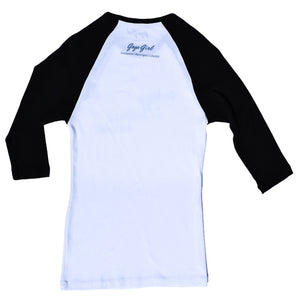 Buckle Up White 3/4 Raglan